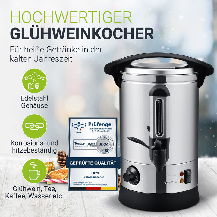 Glühwein kooktoestel Teramo 7l of 10l