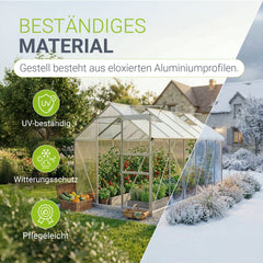 Aluminium kas met fundering