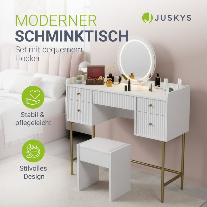 Make-uptafel met spiegel Samira