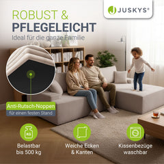 Bank Coredo met corduroy bekleding & gooi kussen