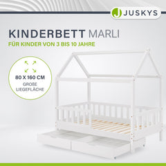 Kinderbed Marli 80 x 160 cm met bedlade