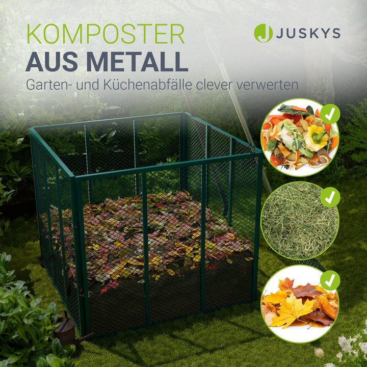 Metalen composter voor tuinafval