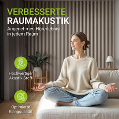 Akoestische panelen houtlook 4er Set
