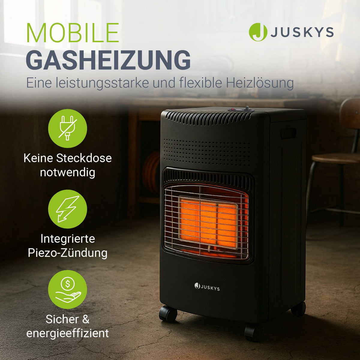 Gaskachel voor binnen