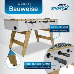 Tafelvoetbaltafel voor kinderen en volwassenen
