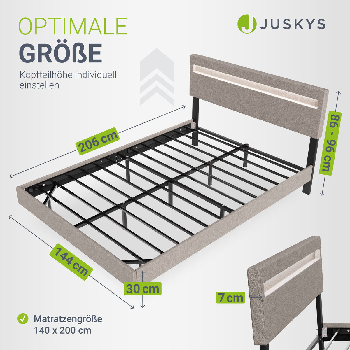 Zwevend bed Lissabon