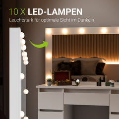 Make-uptafel met spiegel Lilia