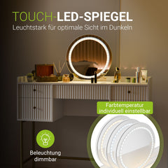 Make-uptafel met spiegel Samira