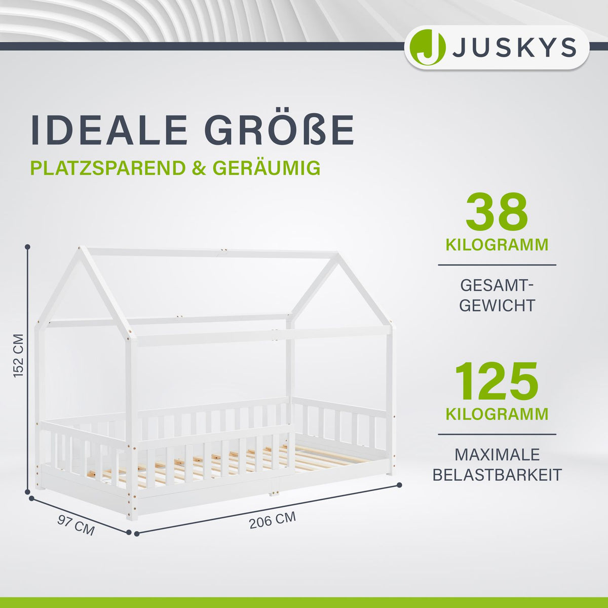 Kinderbed Marli 90 x 200 cm