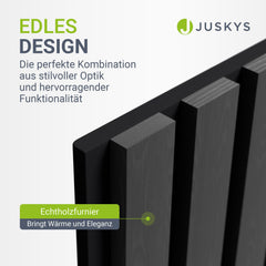 Akoestische panelen houtlook 4er Set