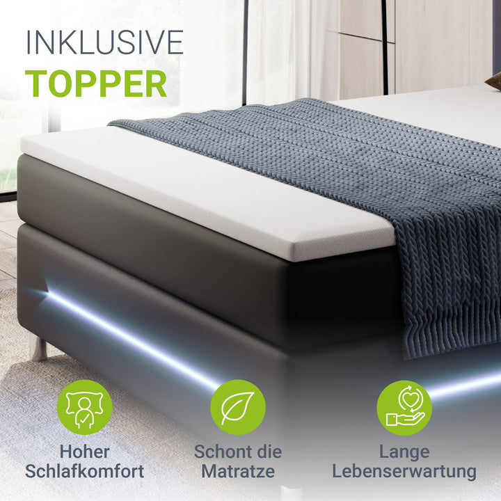 Boxspringbed Norfolk - kunstleer
