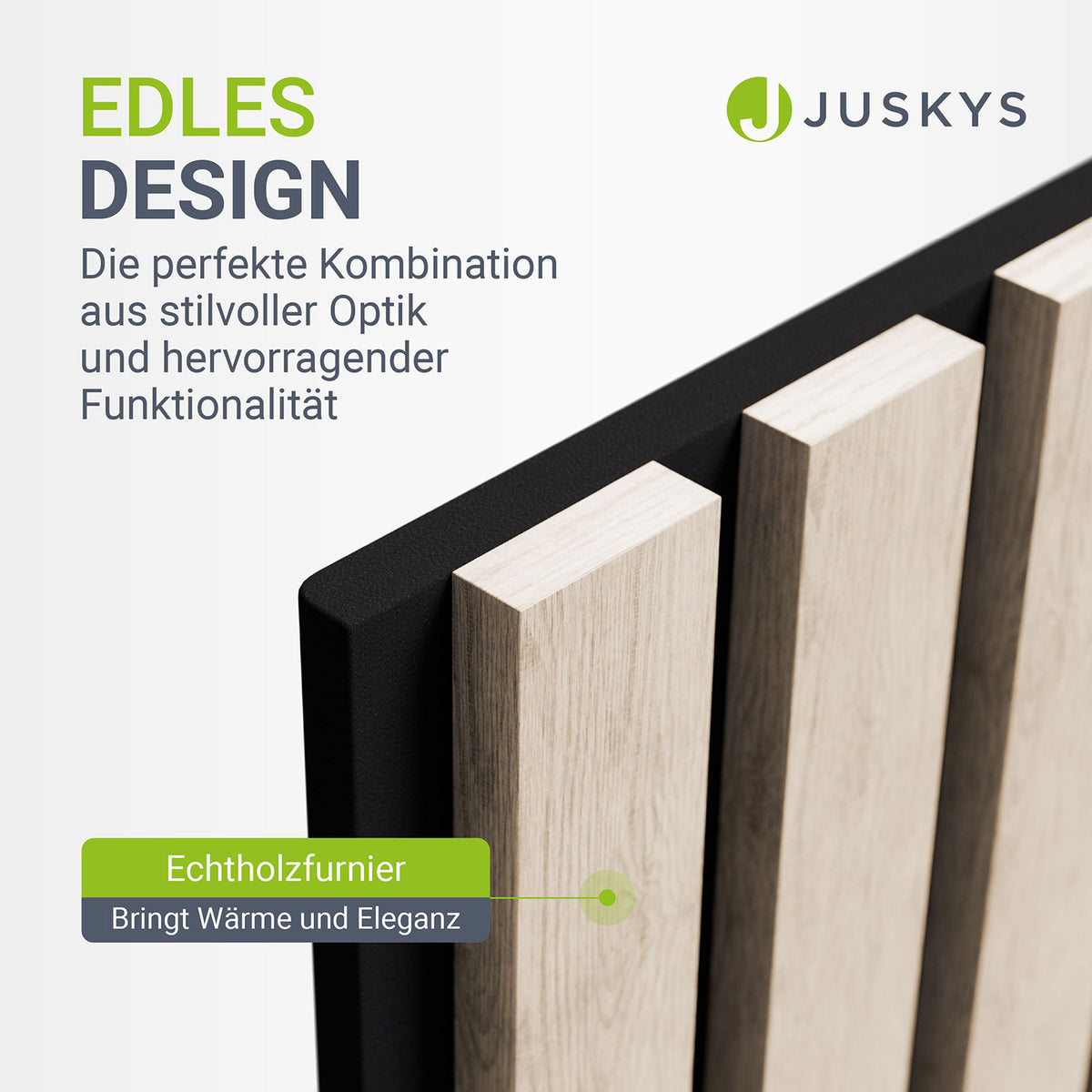 Akoestische panelen houtlook 4er Set
