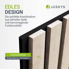 Akoestische panelen houtlook 4er Set
