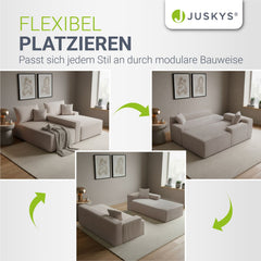 Bank Coredo met corduroy bekleding & gooi kussen