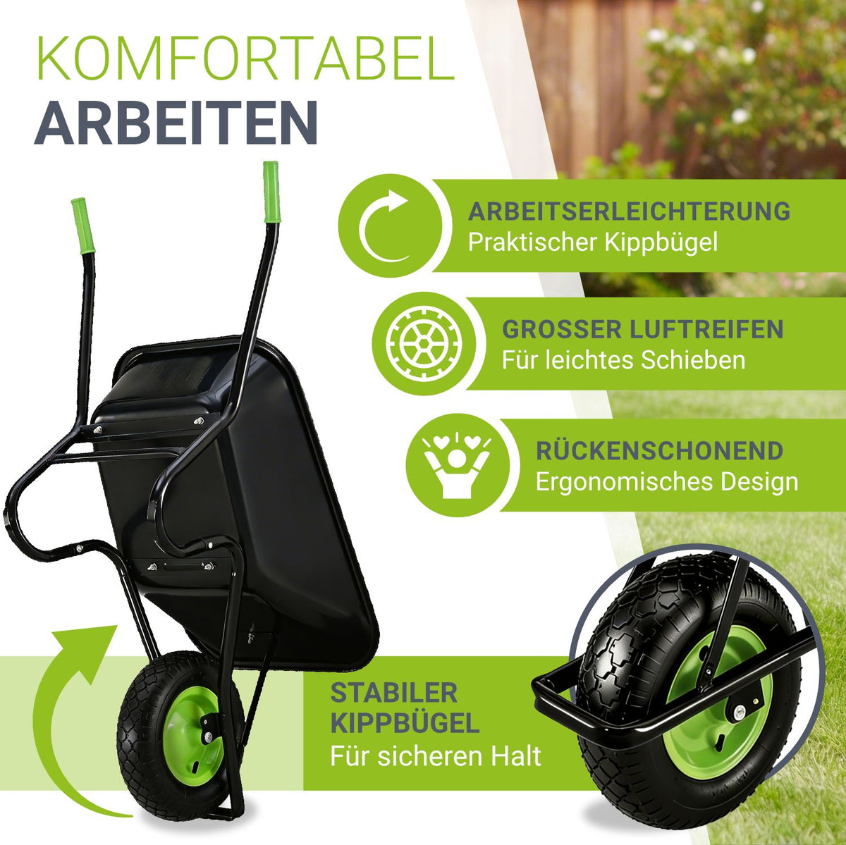 Kruiwagen Garden 100 L