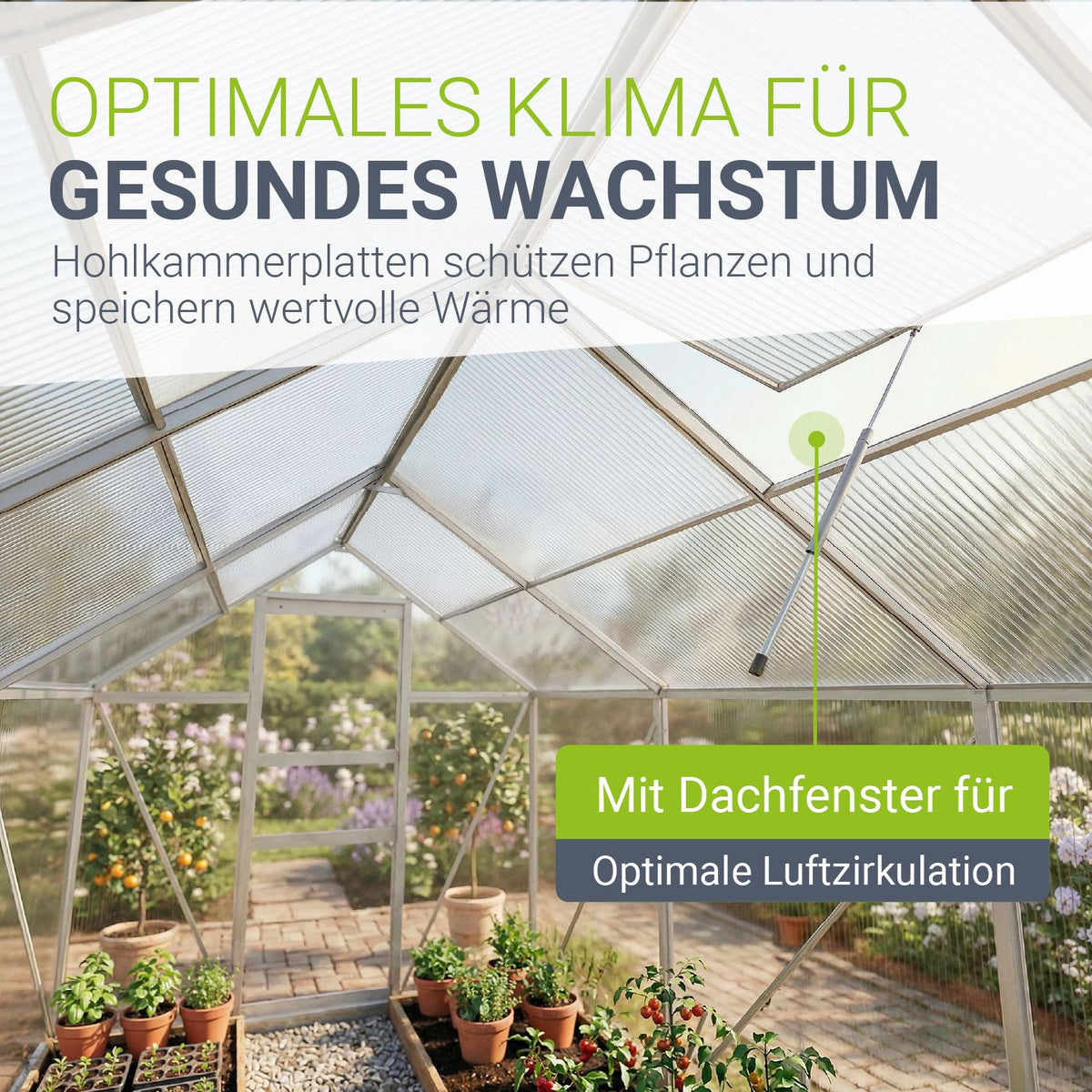 Aluminium kas met fundering