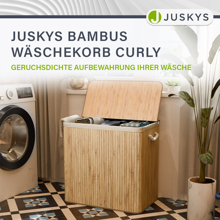 Bamboe wasmand Curly