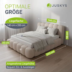 Gestoffeerd bed Catania