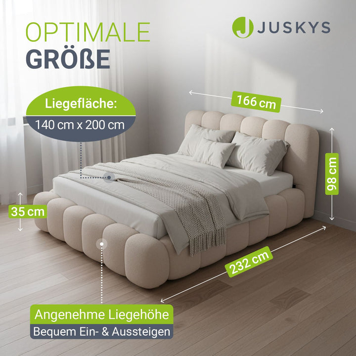 Gestoffeerd bed Catania