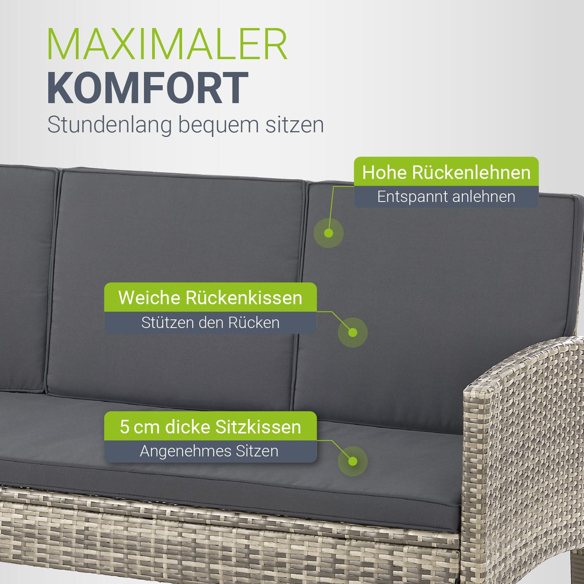 Rattan zitgroep Turin