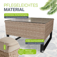 Tuinlounge voor 4 mensen Santorini