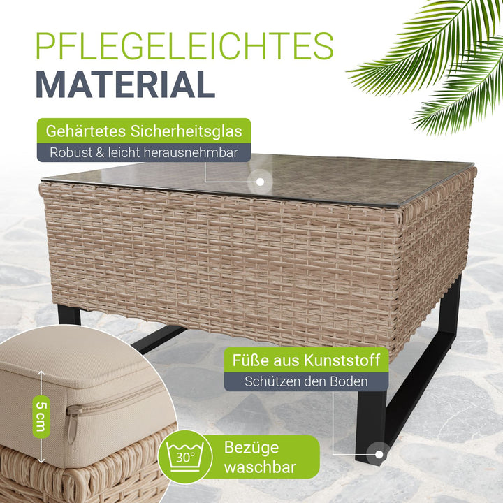 Tuinlounge voor 4 mensen Santorini