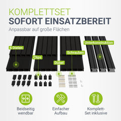 WPC terrasplanken in antraciet