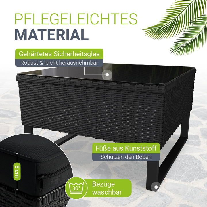 Tuinlounge voor 4 mensen Santorini