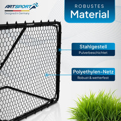 Voetbal rebounder 100 x 100 cm vermogen Pass
