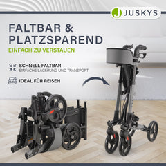 Aluminium rollator Vital met zitje