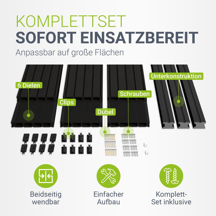 WPC terrasplanken in antraciet