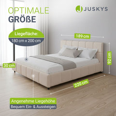 Gestoffeerd bed Florenz