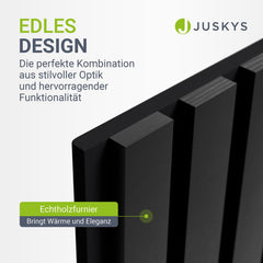 Akoestische panelen houtlook 4er Set