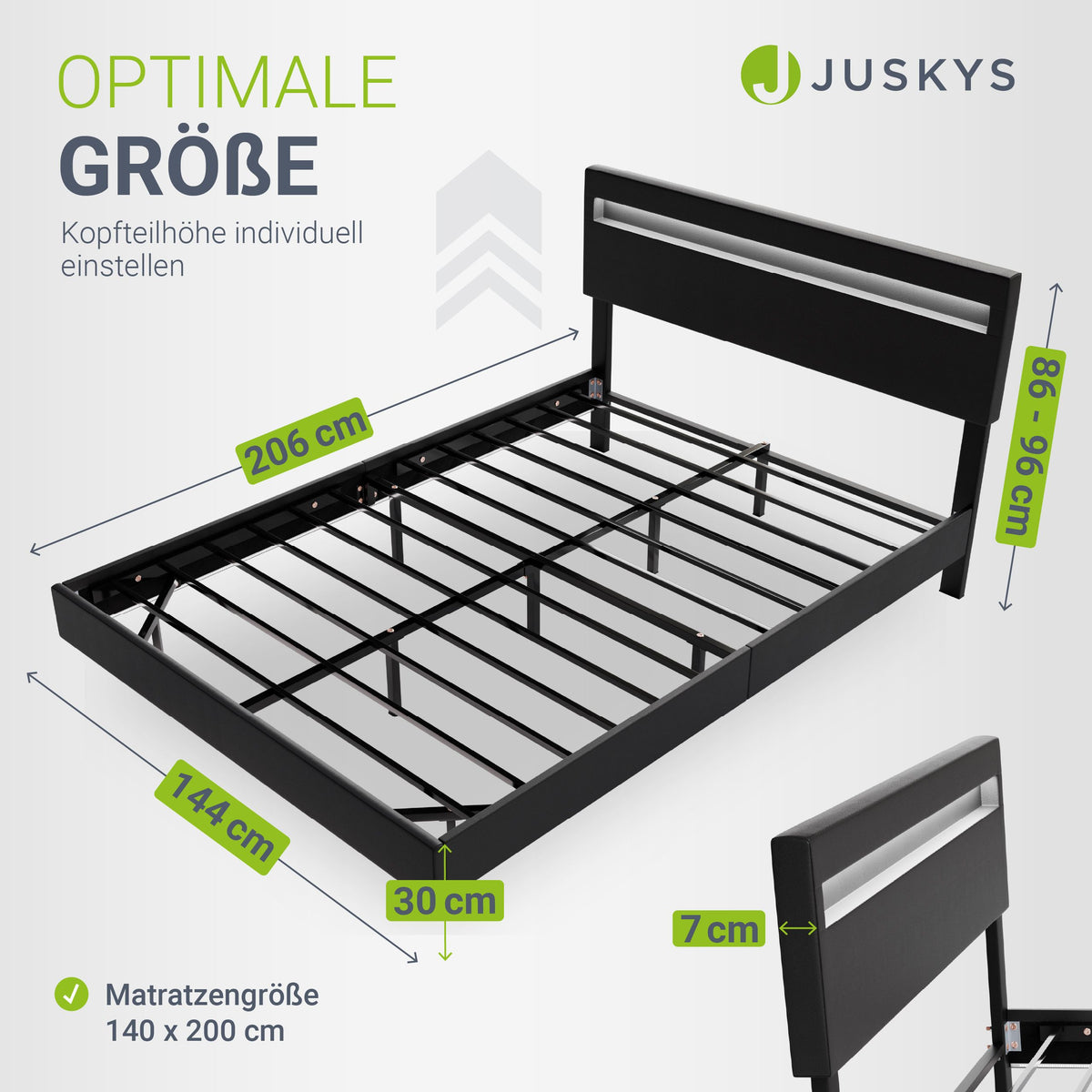 Zwevend bed Lissabon