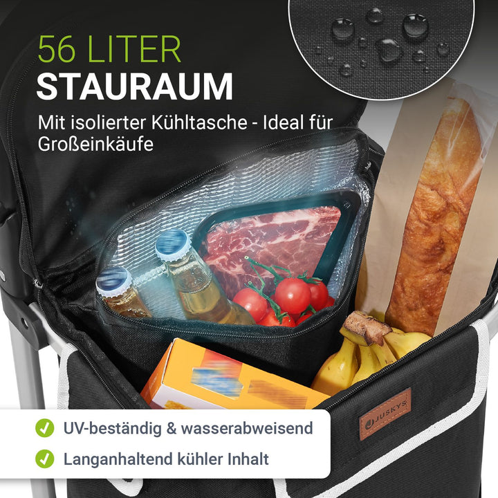 3in1 winkelwagentje - 56 L capaciteit