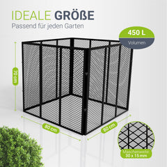 Metalen composter voor tuinafval