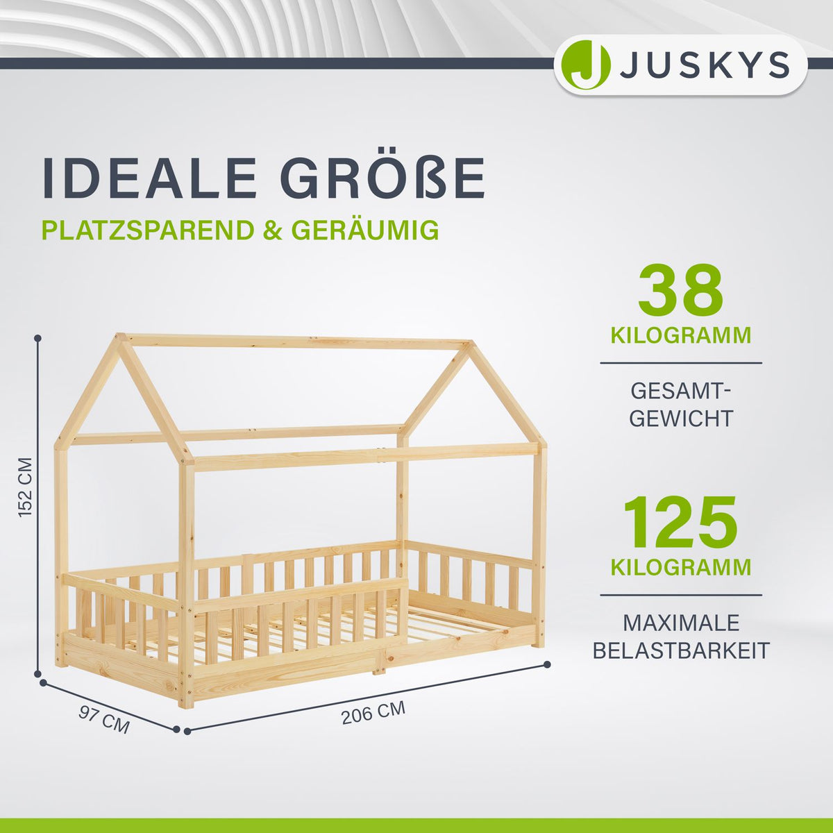 Kinderbed Marli 90 x 200 cm