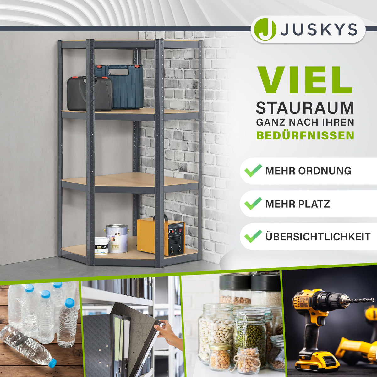 Hoekplank Corner Easy 160 x 75 x 40-75 cm