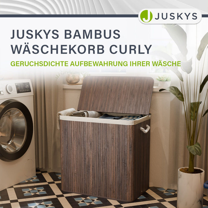 Bamboe wasmand Curly