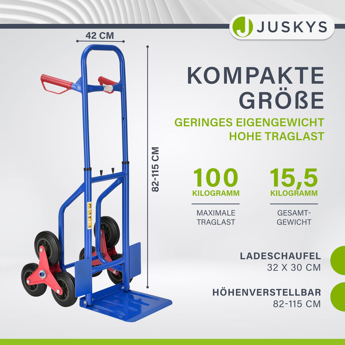 Trappensteekwagen tot max. 100 kg