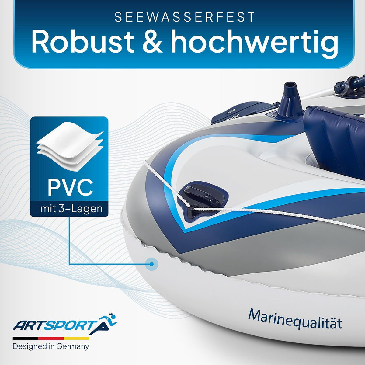 Opblaasbare waterfiets met twee banken - 3,22 m