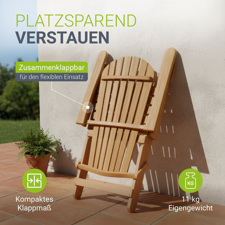 Opvouwbare tuinligstoel Korfu
