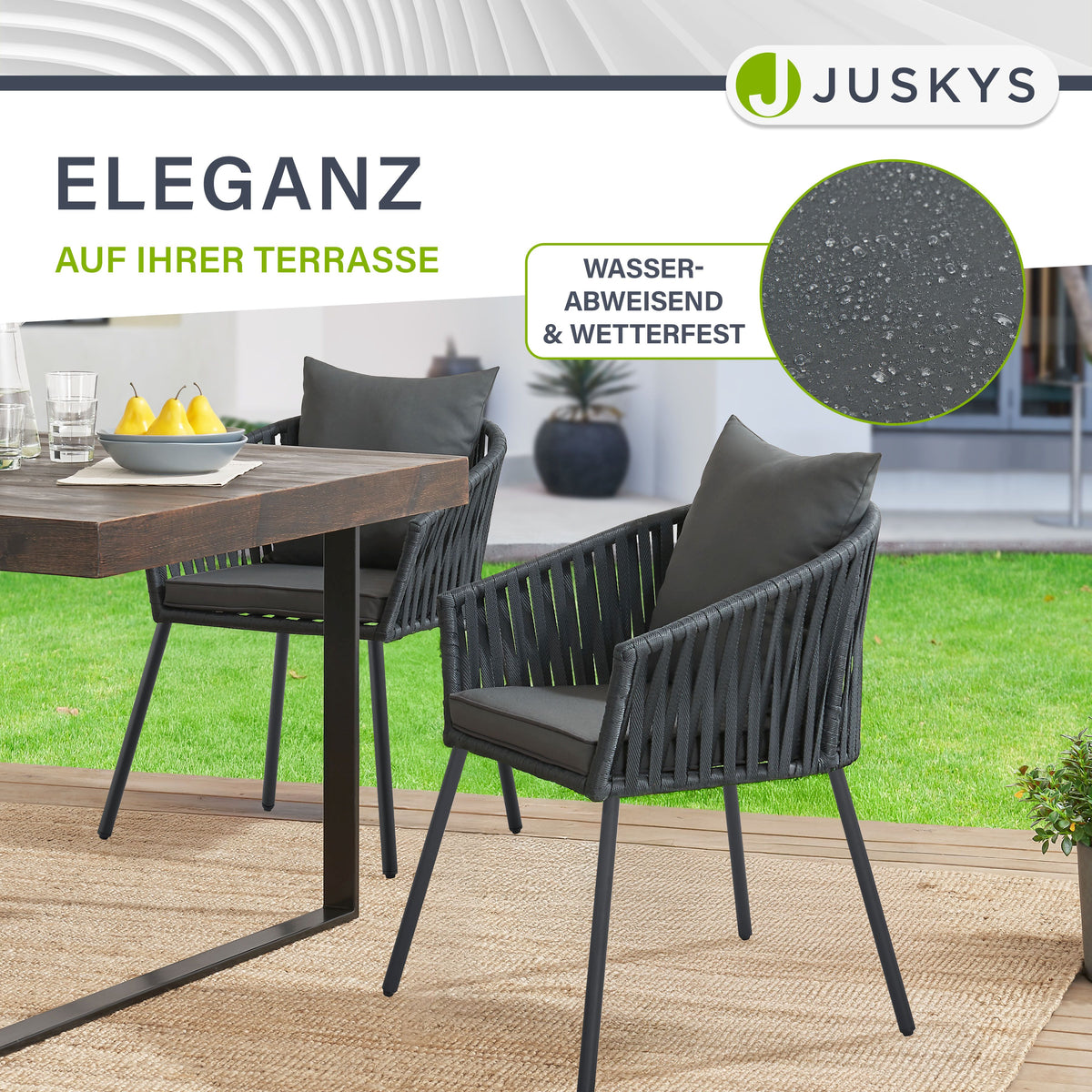2er-Set Rope stoelen