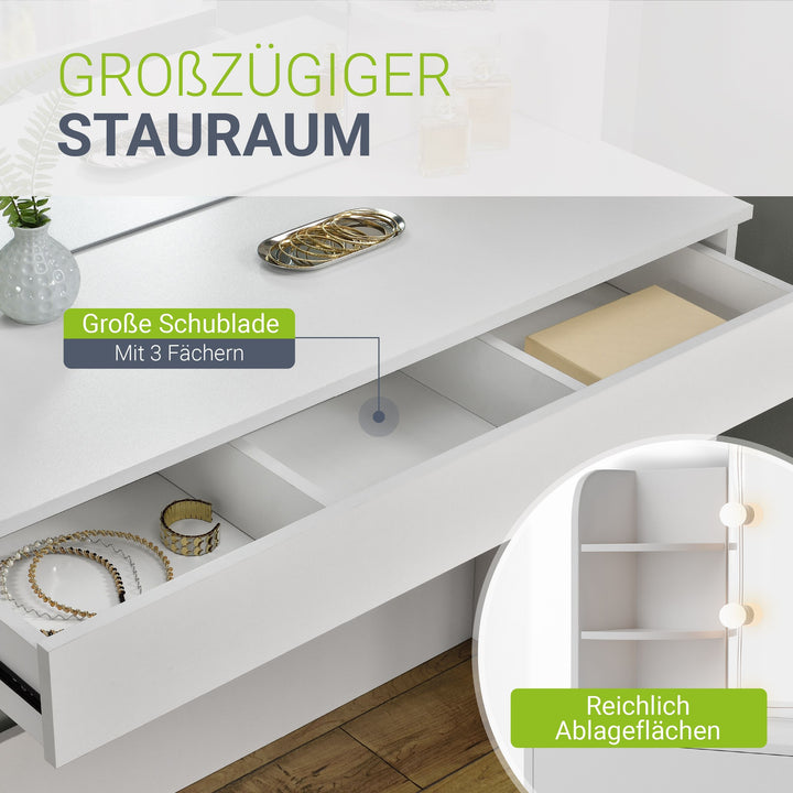 Make-uptafel Bella met kruk Tonia