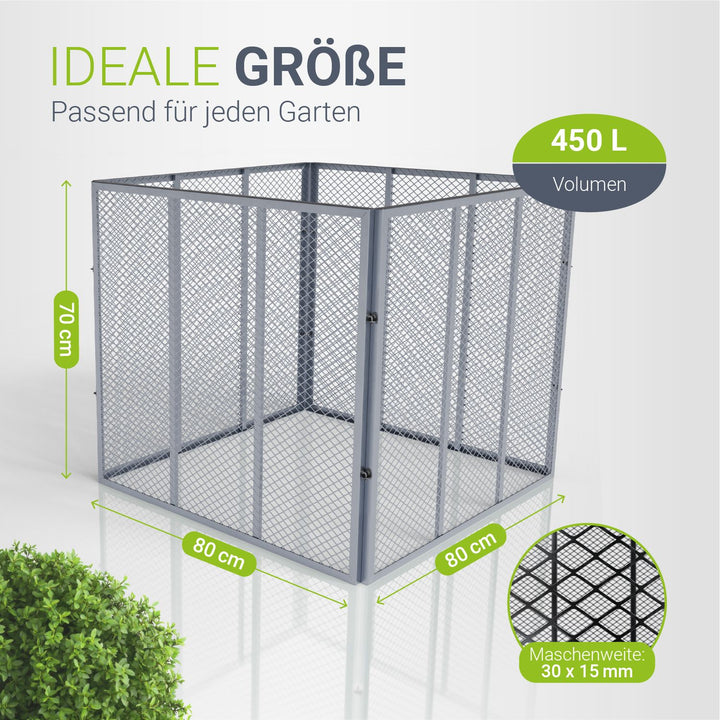 Metalen composter voor tuinafval