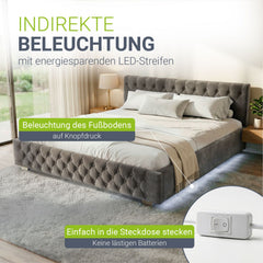 Gestoffeerd bed Nizza
