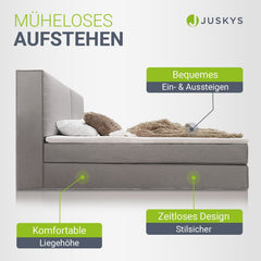 Boxspringbed Detroit - chenille-stof