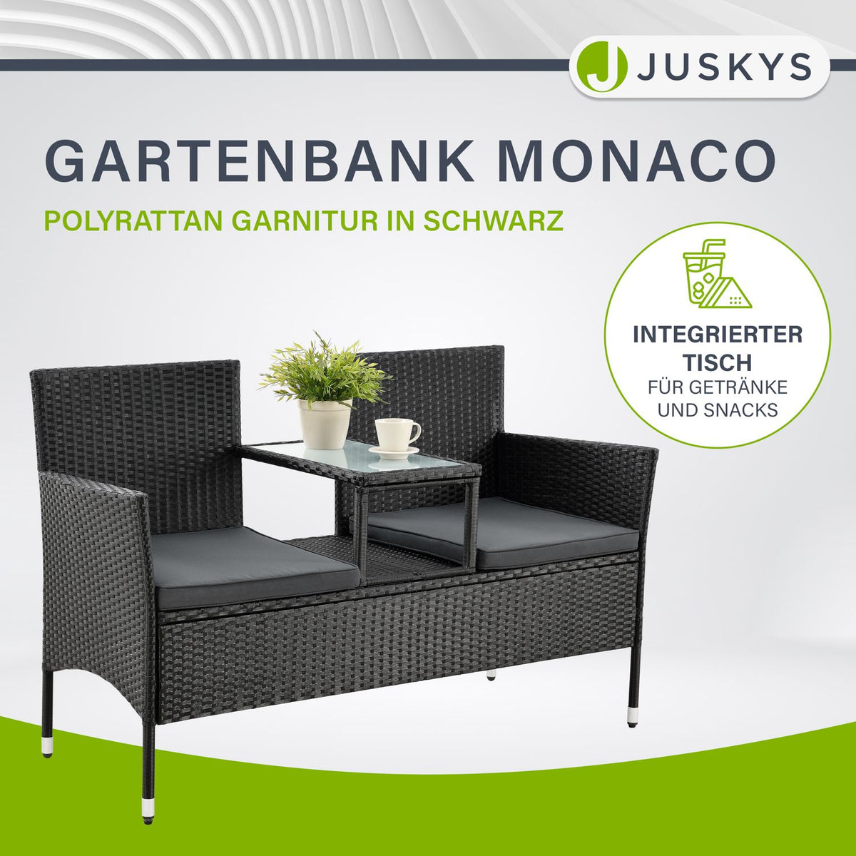 Polyrattan bank Monaco