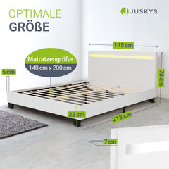 Gestoffeerd bed Paris