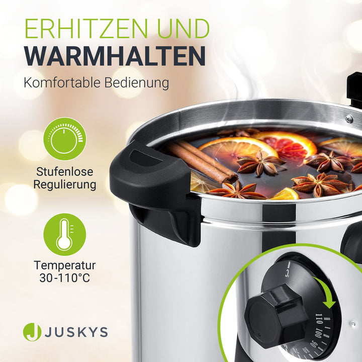 Glühwein kooktoestel Teramo 7l of 10l